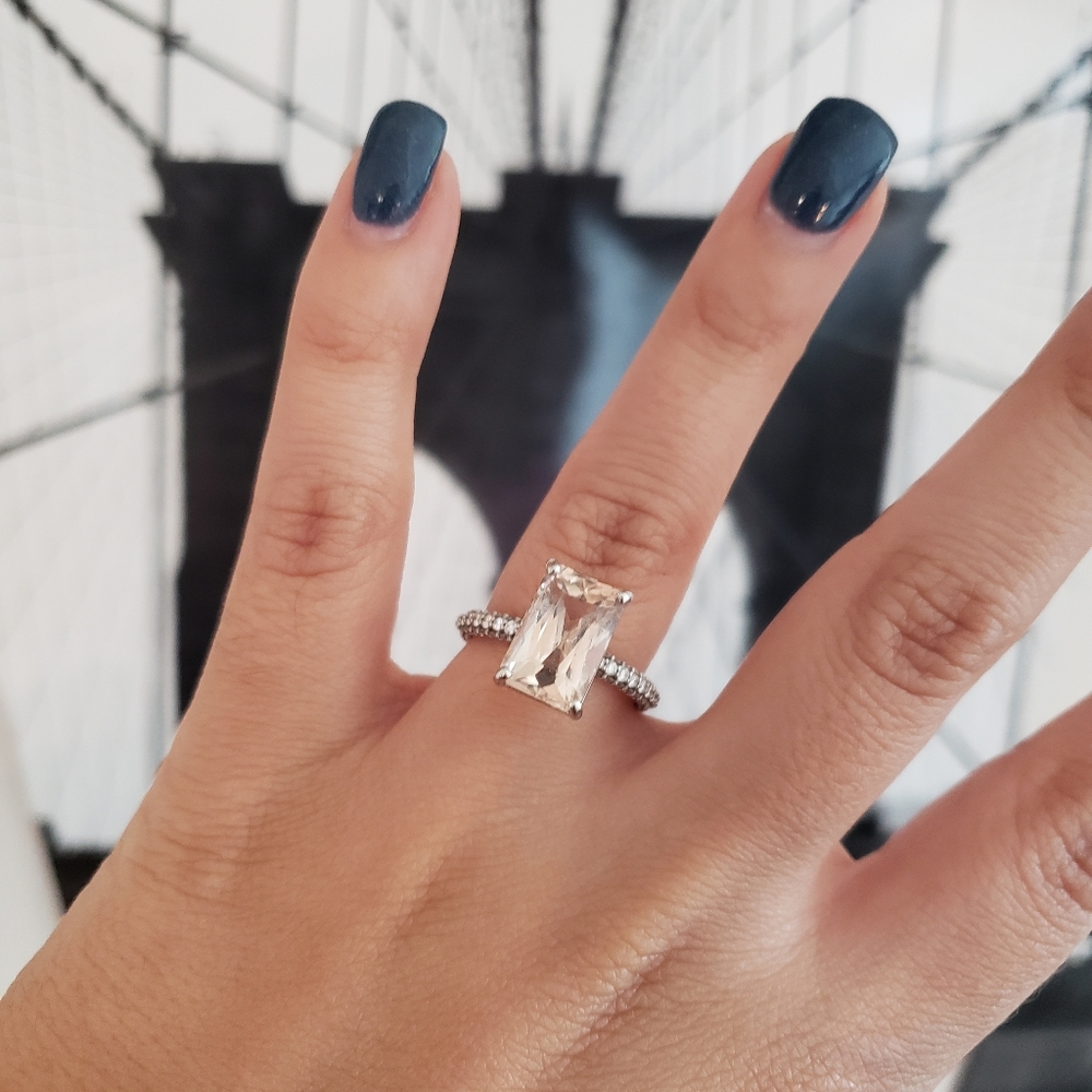Custom made Morganite ring